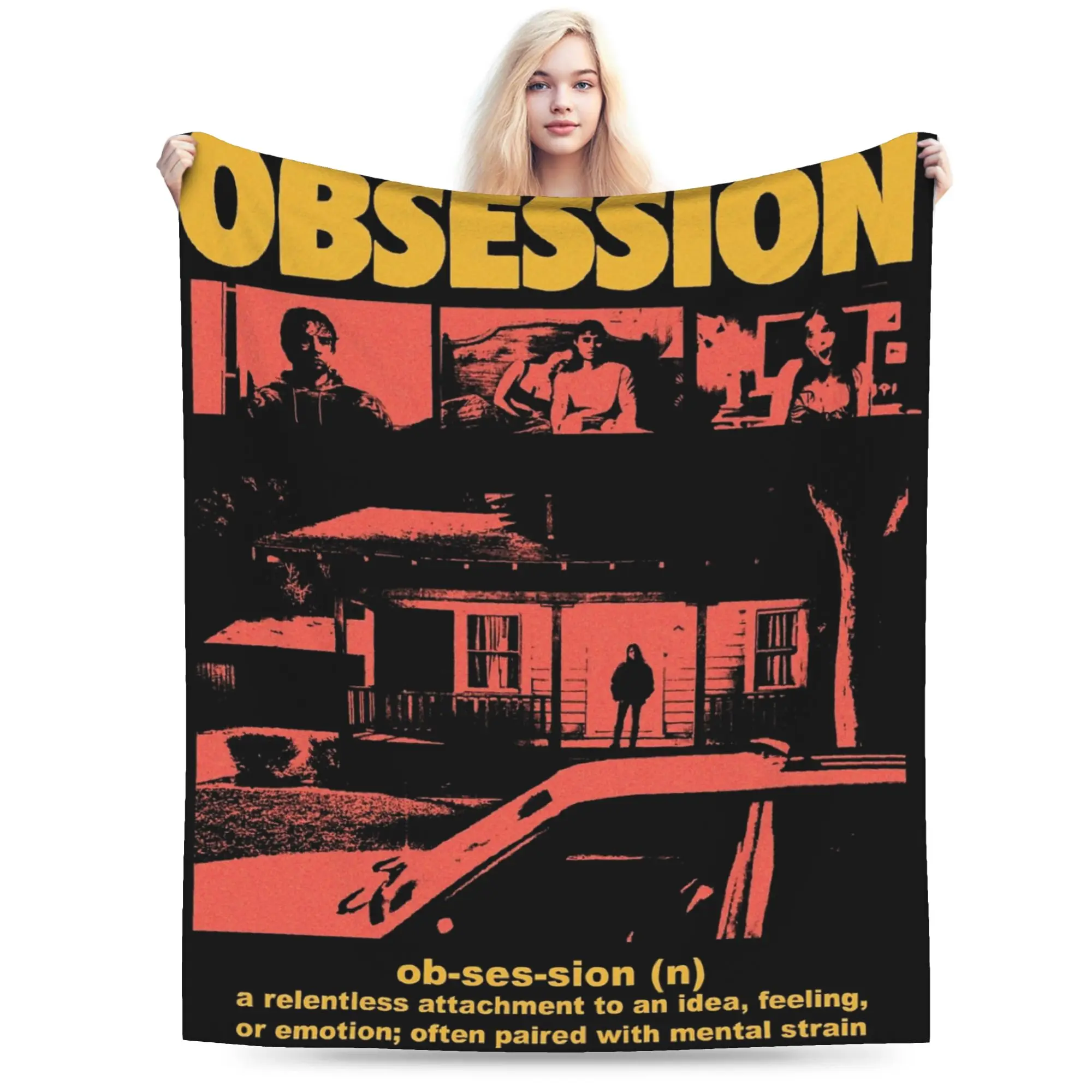 Super Soft Obsession 2026 Horror Movie  Throw Blanket Premium Fleece Flannel Lightweight  Bed Blanket Super Cozy Blankets