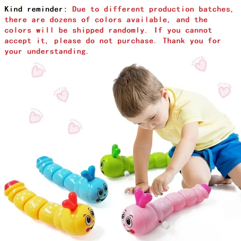 1 Piece Caterpillar Clockwork Cute Cartoon Animals Wind Up Toys for Children Caterpillar Shape Crawling Toy Baby Gift for Kids