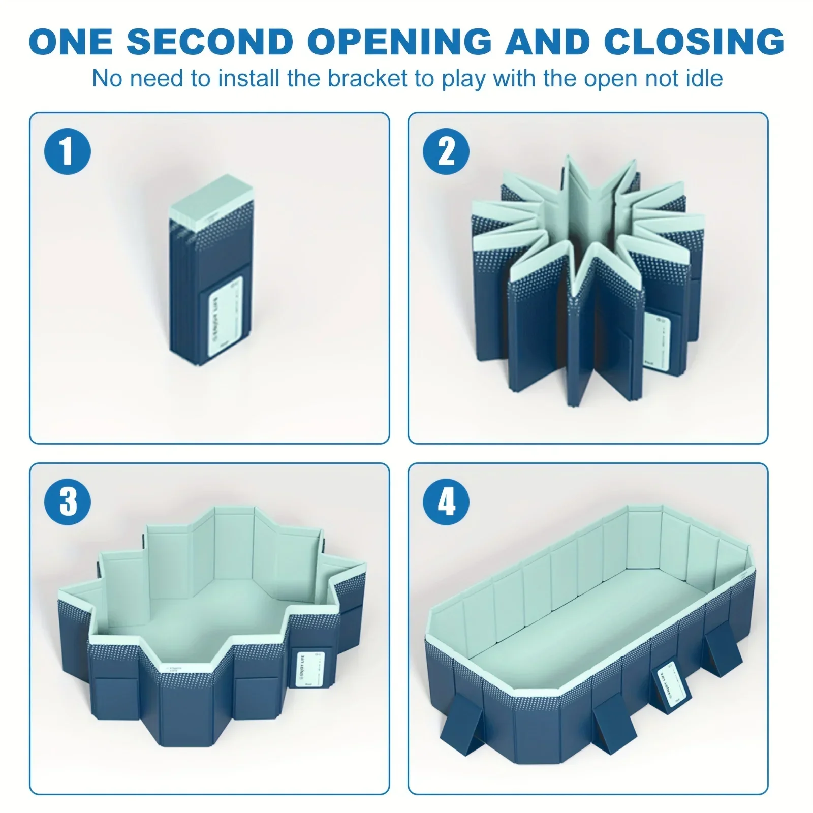 4M Foldable Non-Inflatable Family Pool 4