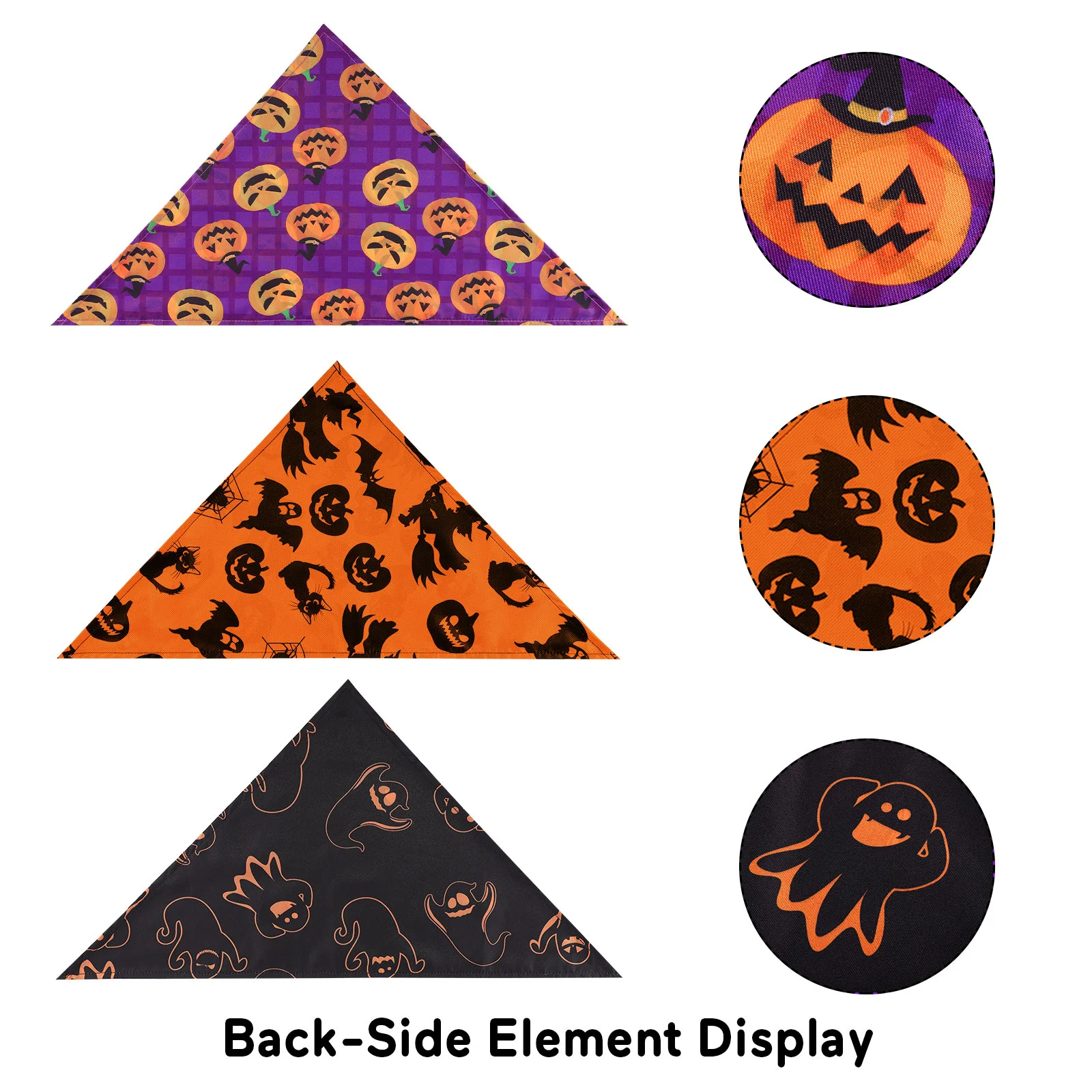 Puppy Triangular Towel Pet Neck Decoration Costume Accessories Bibs Dog Halloween Collar Necklace