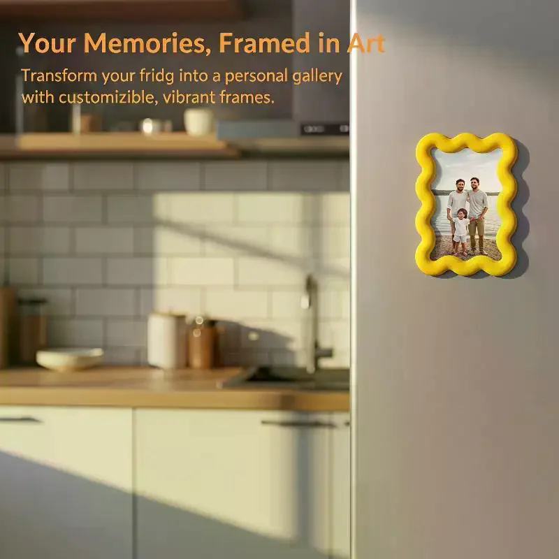 Magnetic Picture Frames For Refrigerator Fridge Color Photo Frame Magnets Album Valentine's Day Gift Anniversary