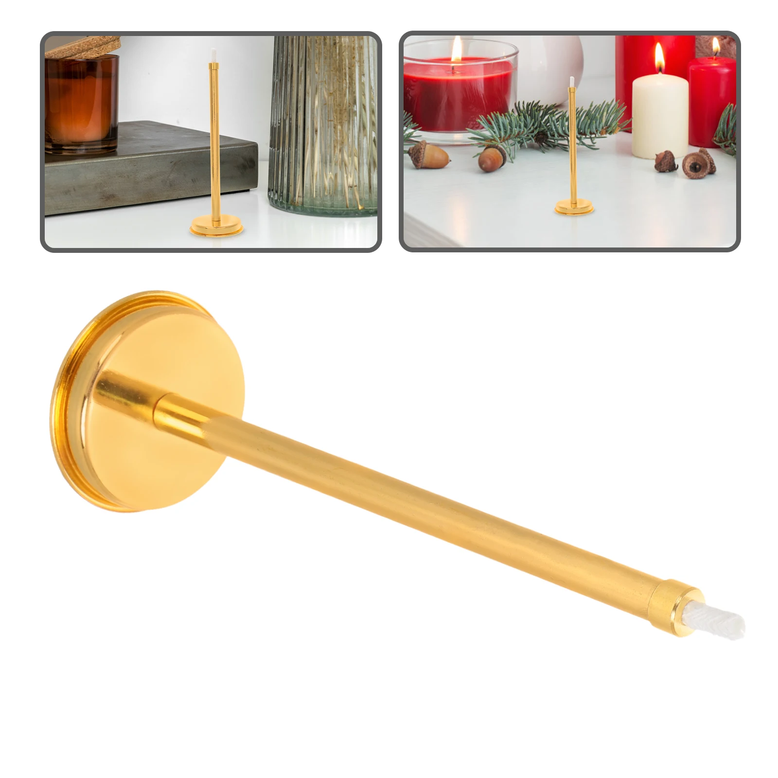 

Alloy Ignition Stick C Lighting Extinguisher Wedding Event Oil Lamp Tealight Snuffer Wick Trimmer Long H Portable Lighting