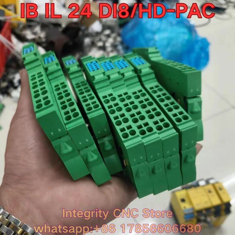 Second-hand IB IL 24 DI8/HD-PAC PLC module function test is normal 2700173
