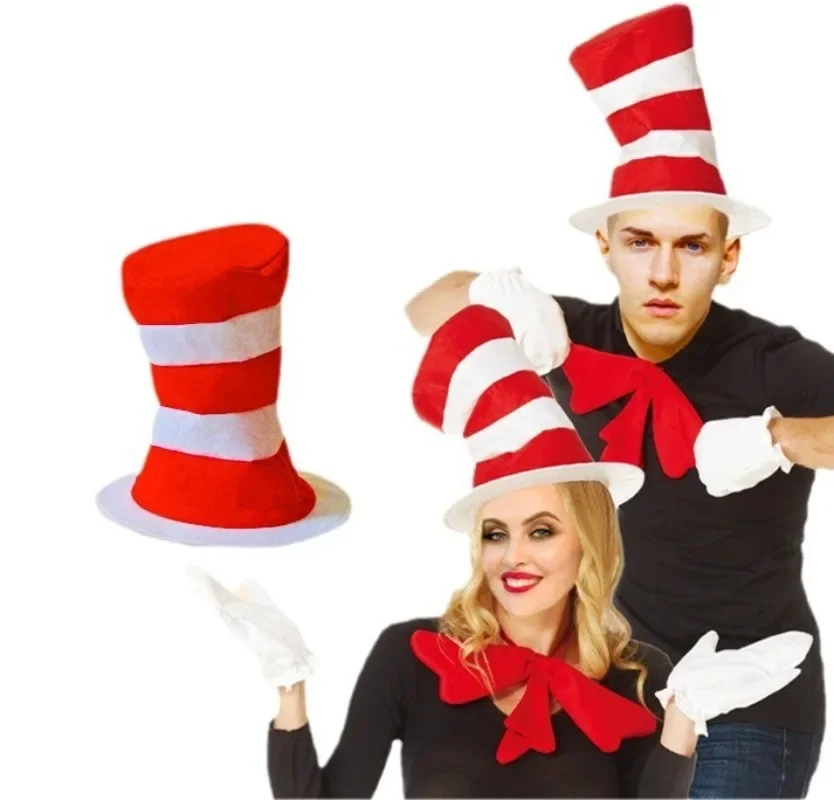 الدكتور سوس القط في القبعة تأثيري حلي اكسسوارات قبعة هالوين عيد الميلاد عيد ميلاد قبعات حفلات تأثيري المرحلة الدعامة #1