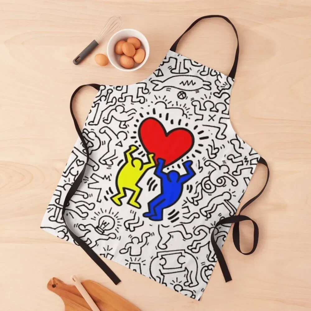

Couple for love Apron kitchen utensil Custom Kitchen Tools Hairdressing Apron