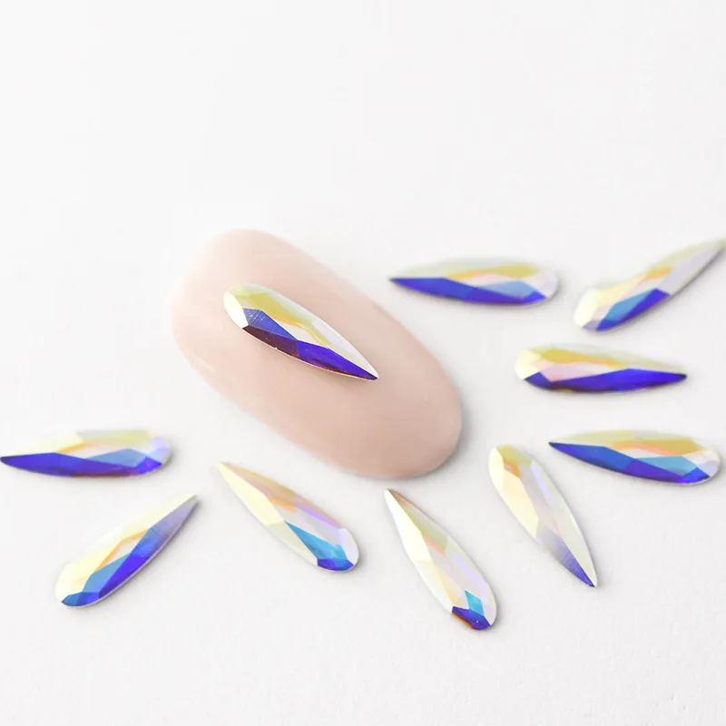 2304 Raindrop Flat Back No Hotfix Crystals from Austria Rhinestone for Women Dress Handmade Nail Art Jewelry Making