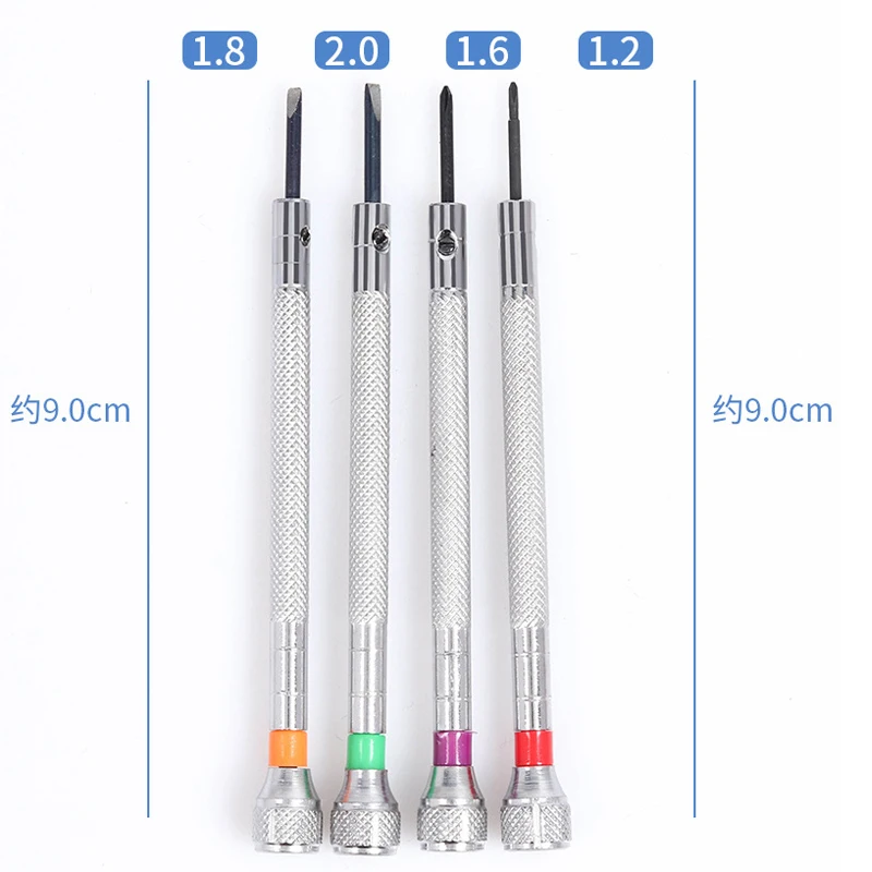 طقم أدوات إصلاح الساعة ، 9 أجزاء ، قاعدة دوارة ، فولاذ نقي ، 5978 ، أحجام مختلفة