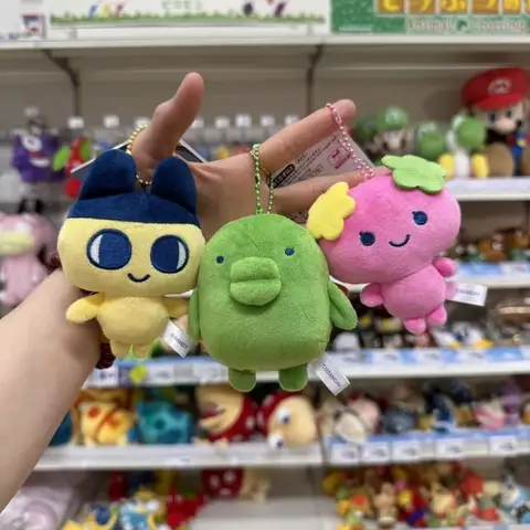 NEW Gogo Tamagotchi Irukatchi Kuchipatchi Meowtchi Plush Toy Keychain Soft Cartoon horhotchi Memetchi Character backpack charm