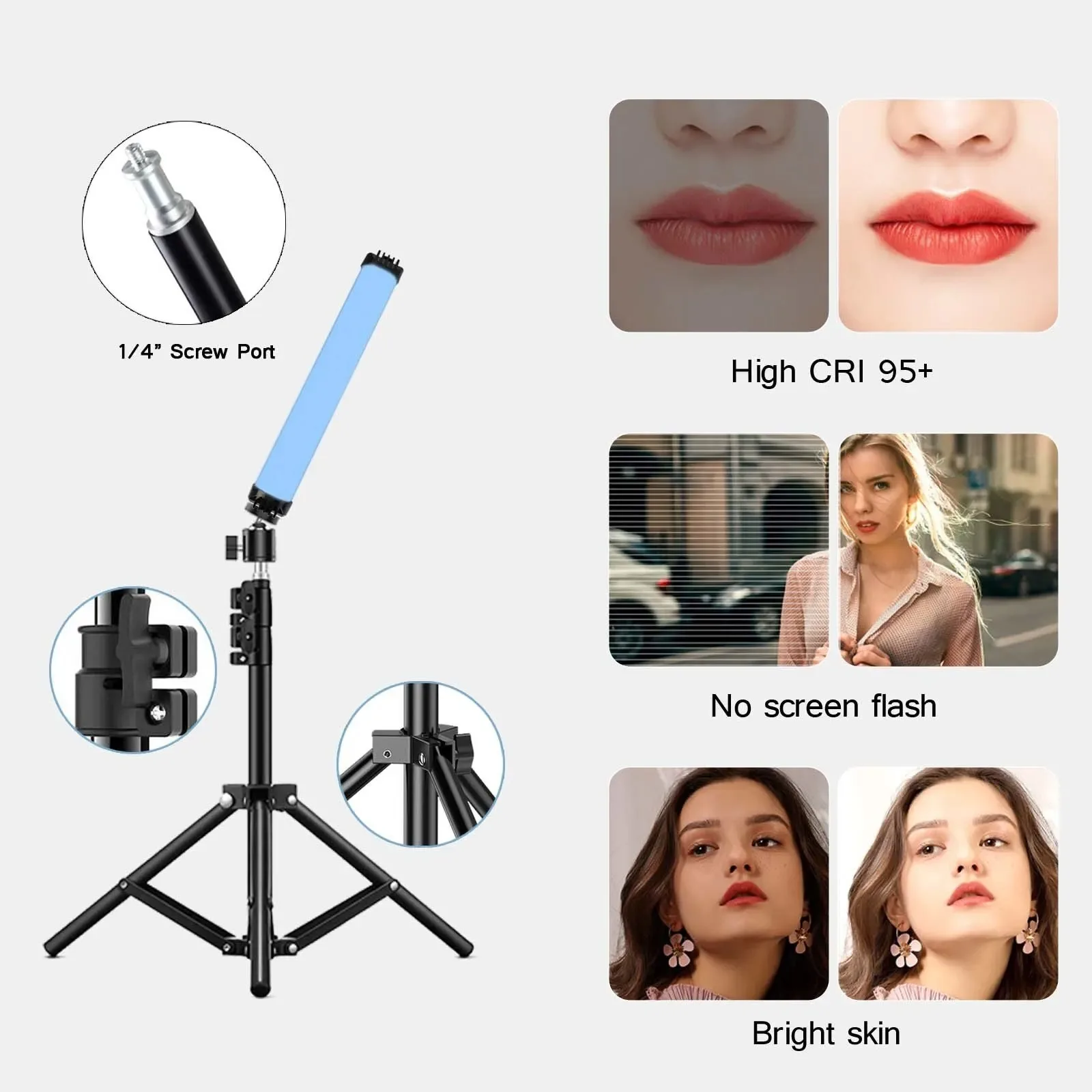 RGB Magnetic Photography Lighting Portable Handheld LED Fill Light Stick Lamp Vlog Fill Light For YouTube Video Picture Shooting