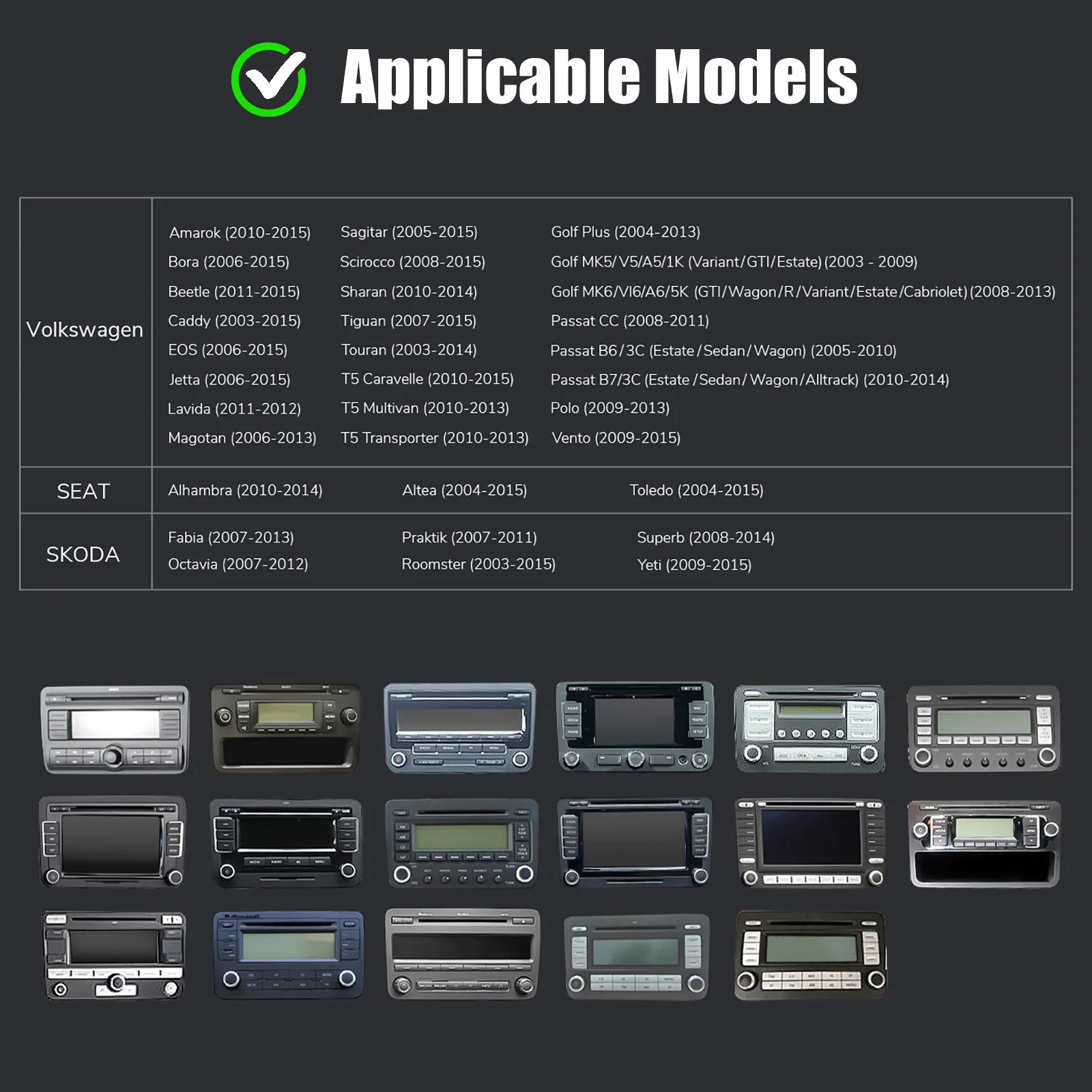 7 "سيارة ستيريو 4 + 64G لشركة فولكس فاجن فولكس فاجن جيتا باسات جولف MK5 MK6 أندرويد 14 Carplay راديو FM واي فاي نظام تحديد المواقع والملاحة BT راديو + DVR & AHD