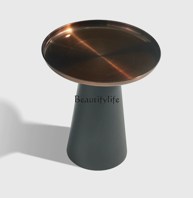 

Modern simple living room sofa side storage coffee table bedside round small table