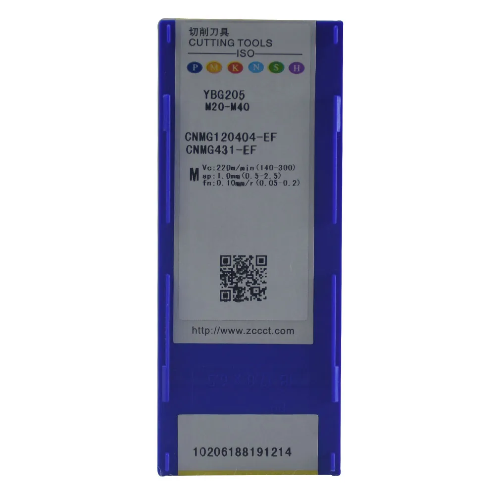 Original CNMG120404-EM YBG205 CNC Carbide Inserts Lathe Turning Tool For Stainless steel