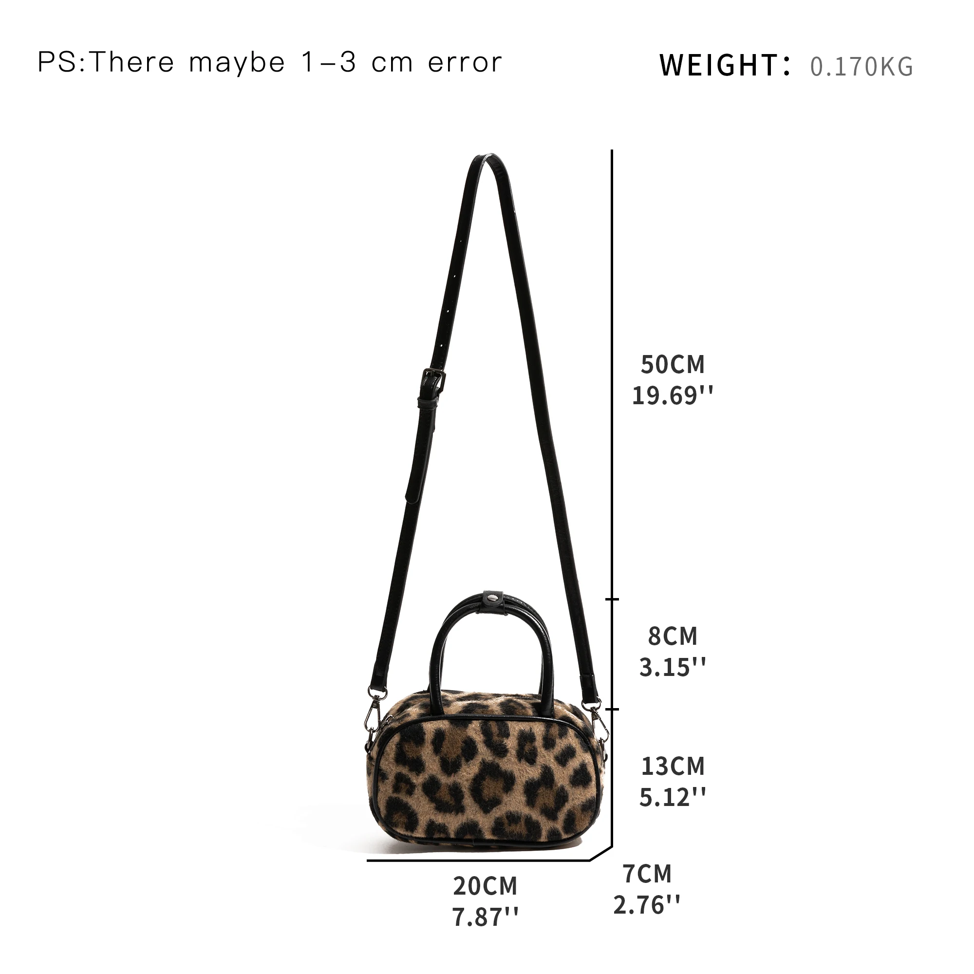 MABULA Vintage Leopard Pattern Small Hobo Handbag Winter Stylish Crossbody Shopping Satchel Luxury Design Ladies Shoulder Pouch