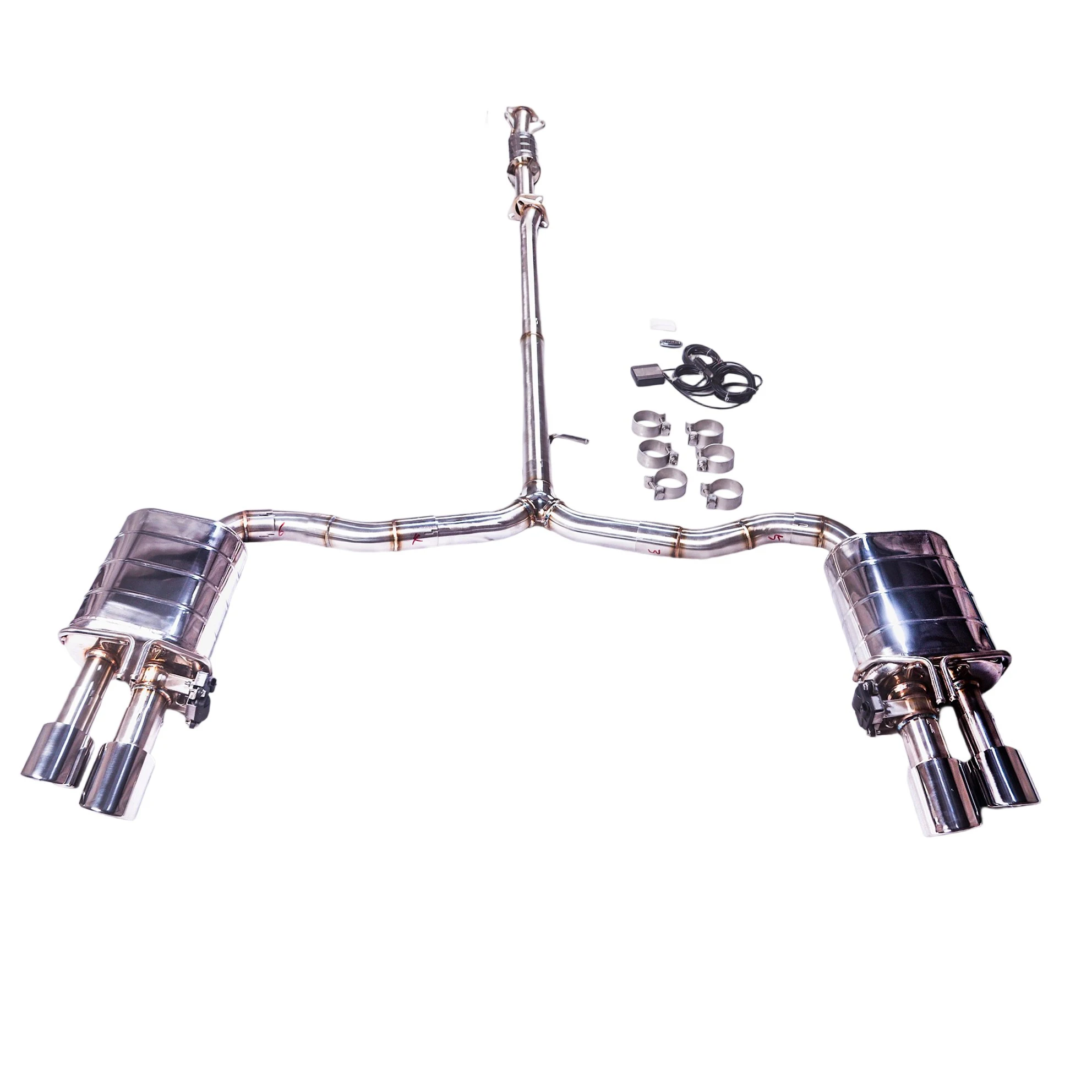 

[Custom products] Suitable for modern 11 generation Sonata 1.5T 2.0T 2.5L Catback stainless steel valve performance four exhaust