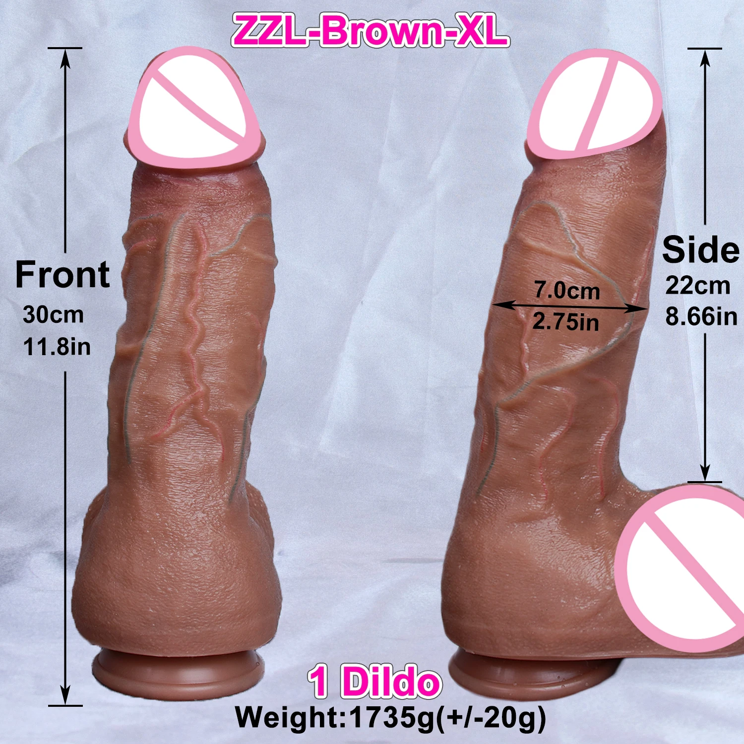 4 ukuran realistis pembuluh darah lembut besar Dildo silikon ganda buatan Penis Gay masturbasi cangkir hisap Penis Wanita Pria Anal mainan seks