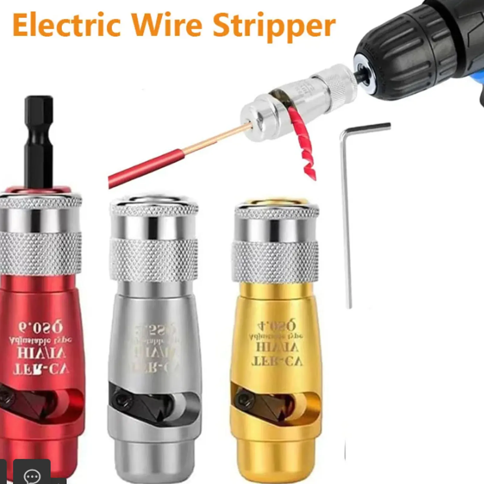 Electric Wire Stripper Fast Stripping Wire Tool Electric Wire Peeling Machine for Power Drill Driver Wire Stripping Tools