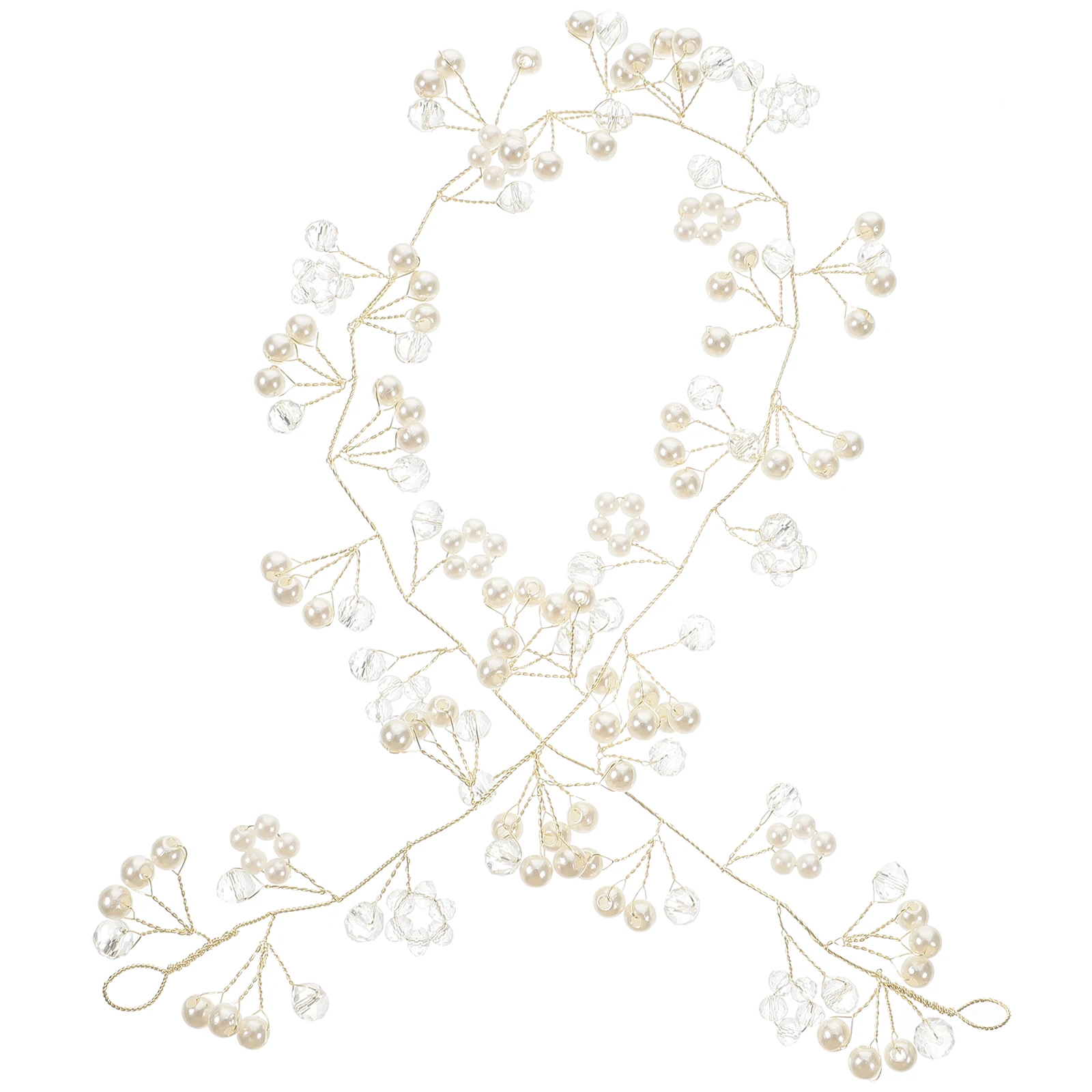 

1pcs Pearl Hairband For Women Girls Beaded Headband Wedding Party Cosplay Accessory Lovely Decorative Headpiece Tool