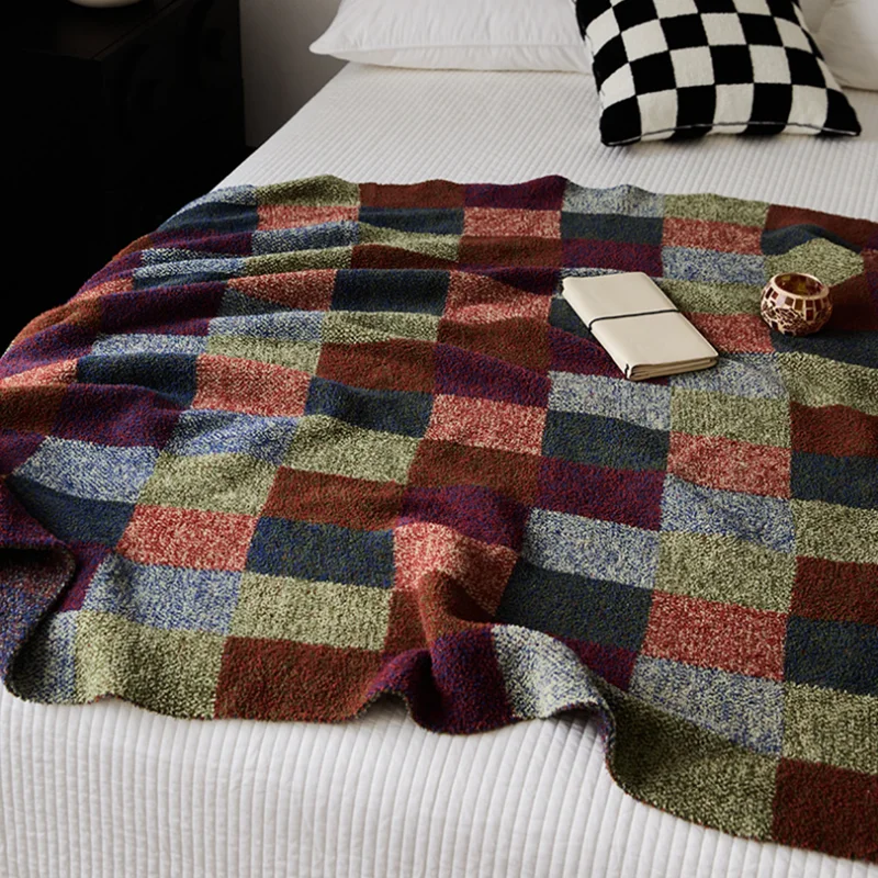 Home Textiles Luxury - Ретро-плед из вельветовой вязаной пряжи, роскошное,