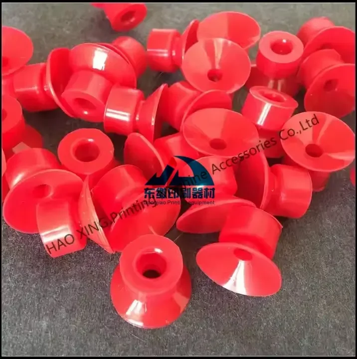 Высококачественные запасные части для офсетной печатной машины, красная резиновая присоска, запасные части для печатного оборудования, расходные материалы, резиновая присоска