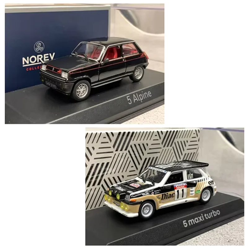 

Norev масштаб 1:43, 5 альпийских/5 макси-турбо, модель автомобиля из сплава, классический сувенир для взрослых, подарок, статический дисплей