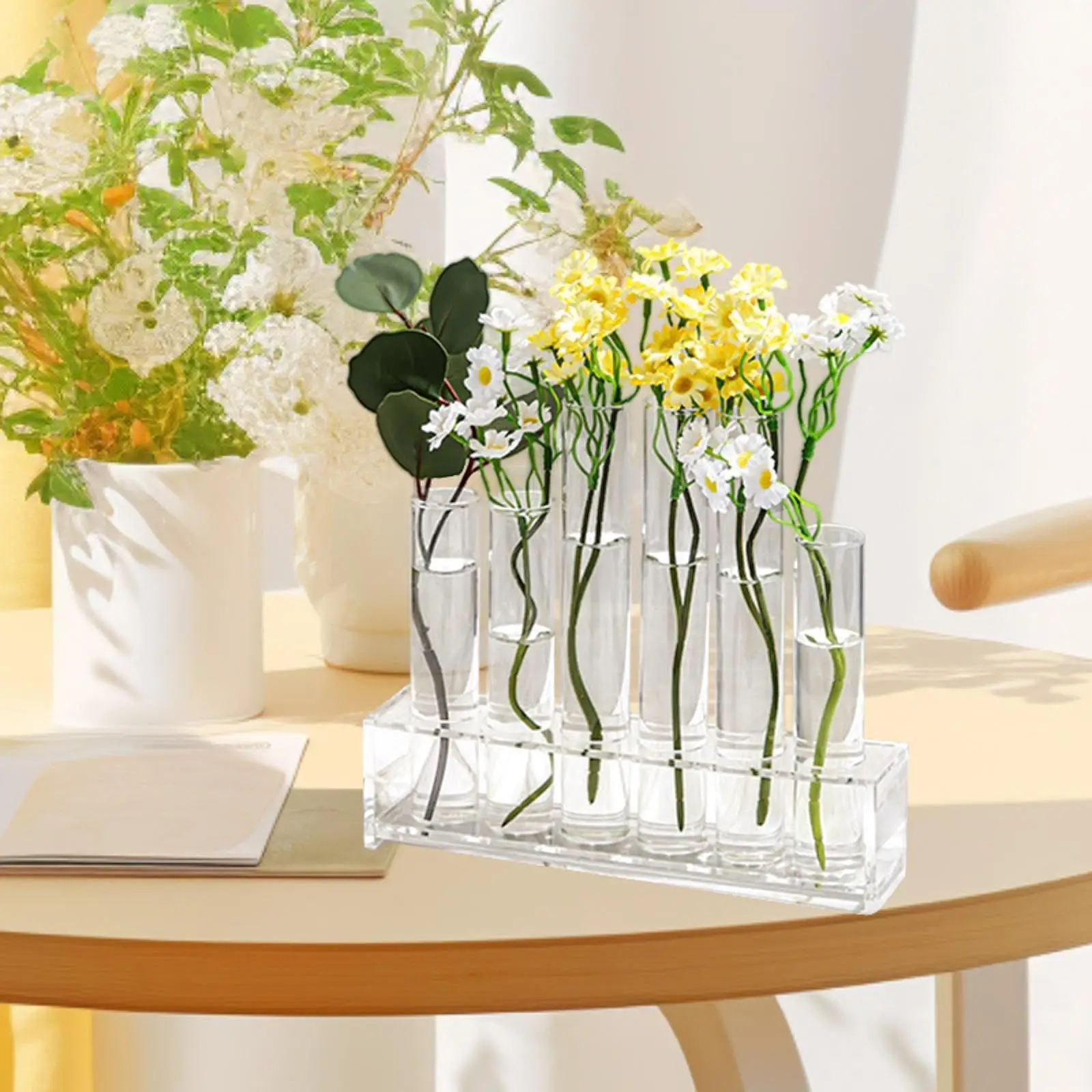 

Test Tube Vase Display Flower Arrangement Container for Wedding Bedroom Cafe