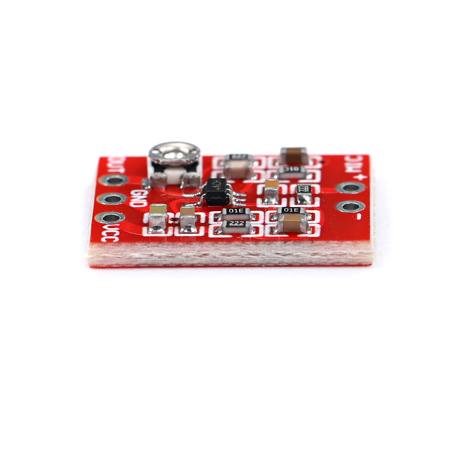 MAX4466 electret microphone amplifier board microphone amplifier module gain adjustable pickup front stage