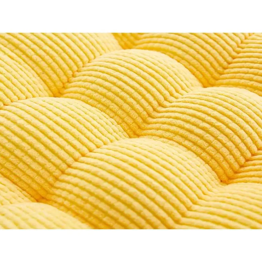 Soft Thick Dandelion Corduroy Seat Cushion Set 2pcs Round Square Skin-Friendly Pad For Home Office Dining Chairs #2