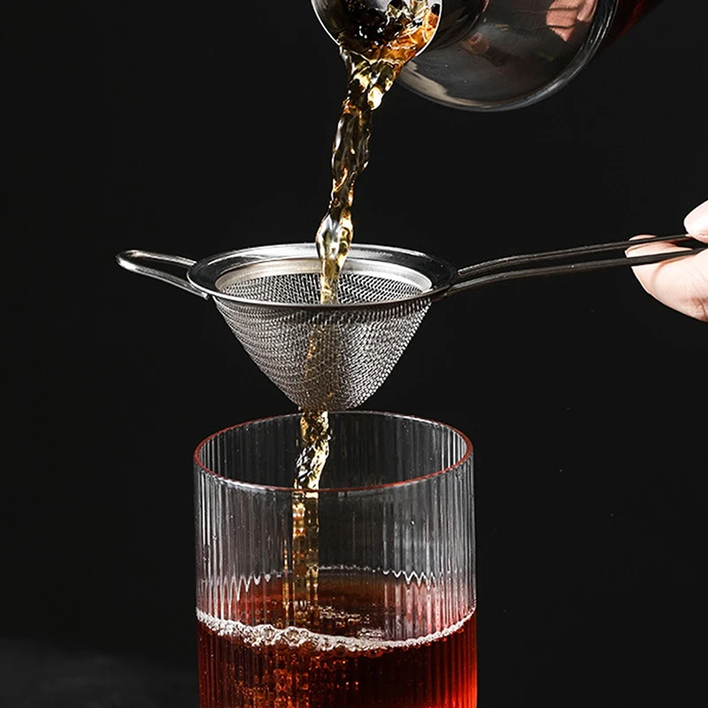 Stainless Steel Conical Cocktail Strainer – Fine Mesh Bartender Filter for Shakers, 304 Grade, Dishwasher Safe