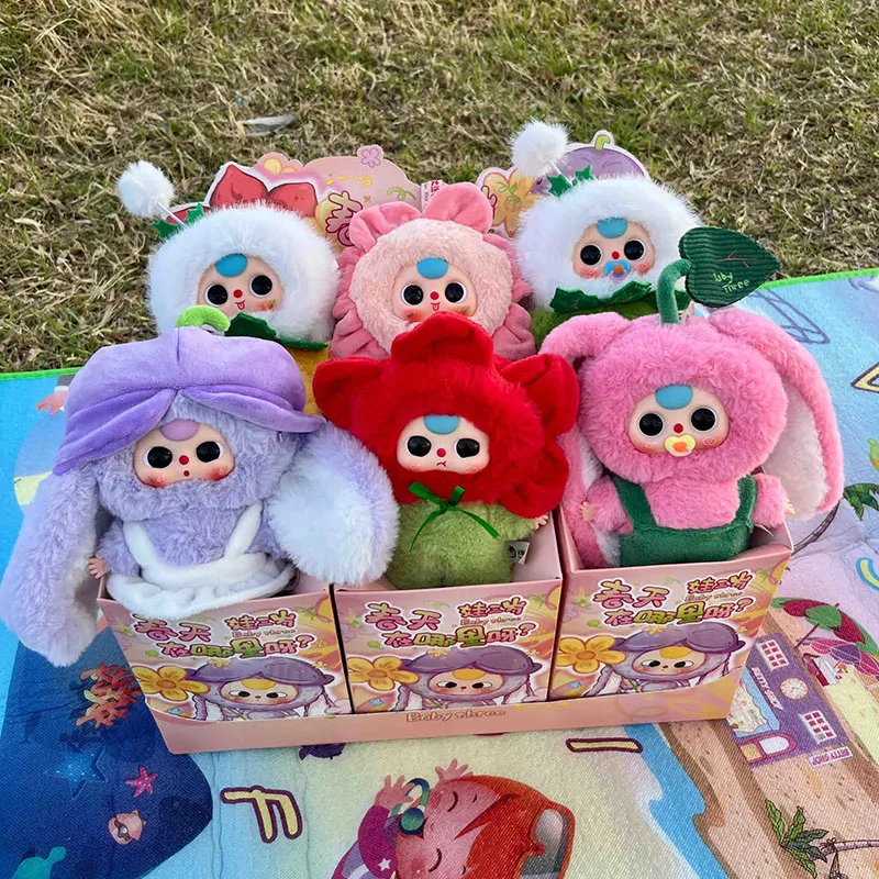

Baby Three Where Is Spring Series Blind Box Action Figure Cute Vinyl Doll Deco Child Christmas Birthday Girl Gifts