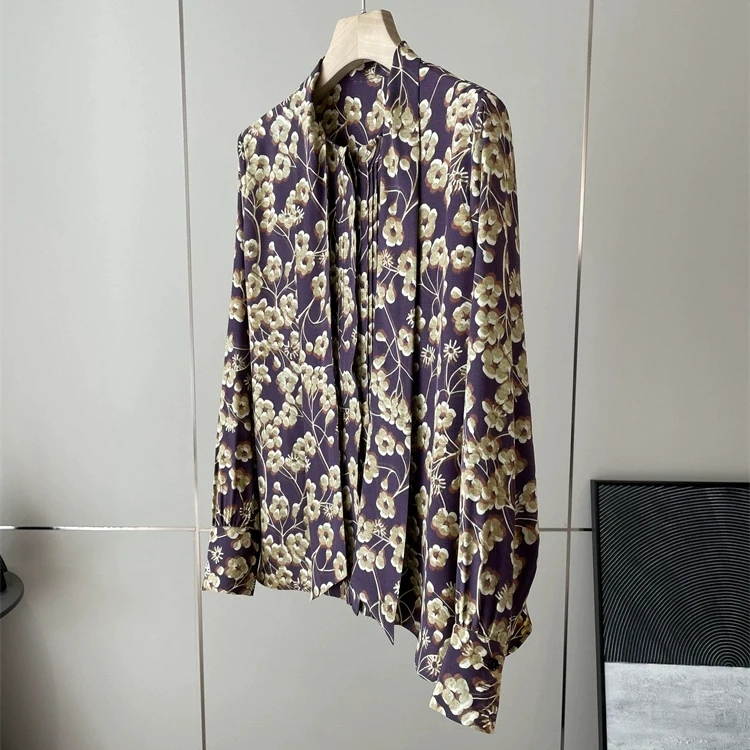 

Шикарная женская рубашка с длинным рукавом и поясом, на одной пуговице, универсальная, модная, премиум-качество, весна 2025, другие материалы