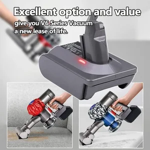 Konverter Adaptor Baterai untuk Makita / Dewalt / Milwaukee / Bosch / Einhell / Ryobi untuk Alat Penyedot Debu Baterai Dyson V6 V7 V8 DC58 6 adaptor baterai dyson penjualan terbaik - №