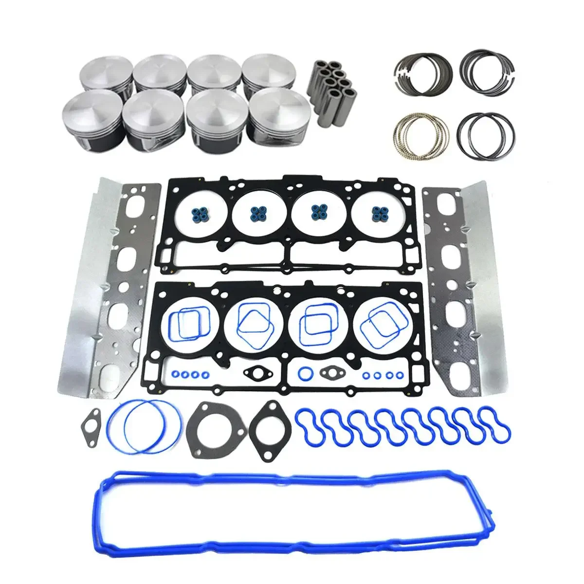 AP01 Pistons Valve Cover Gaskets Kit for Dodge Challenger Charger Jeep Grand Cherokee Chrysler 300 5.7L Hemi VIN 