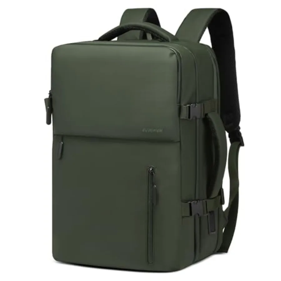 

Lay Flat Carry on Travel Backpack, 30L Airline Approved, Fits 16" Laptop, USB-C and USB-A, Water Resistant