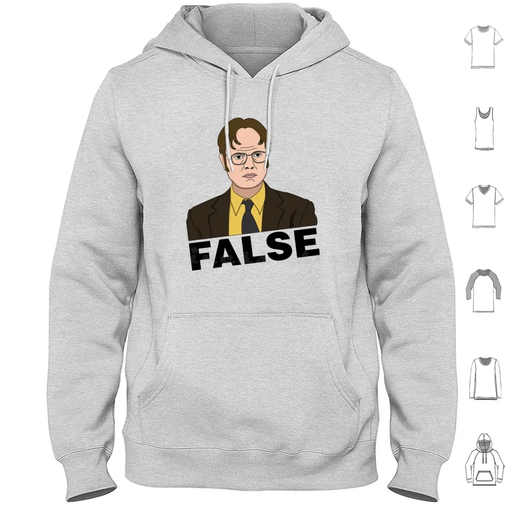 False Hoodies Long Sleeve The Office Movies Tv Show Tv Funny Dwight Dwight Schrute Michael Office Dunder Mifflin Jim