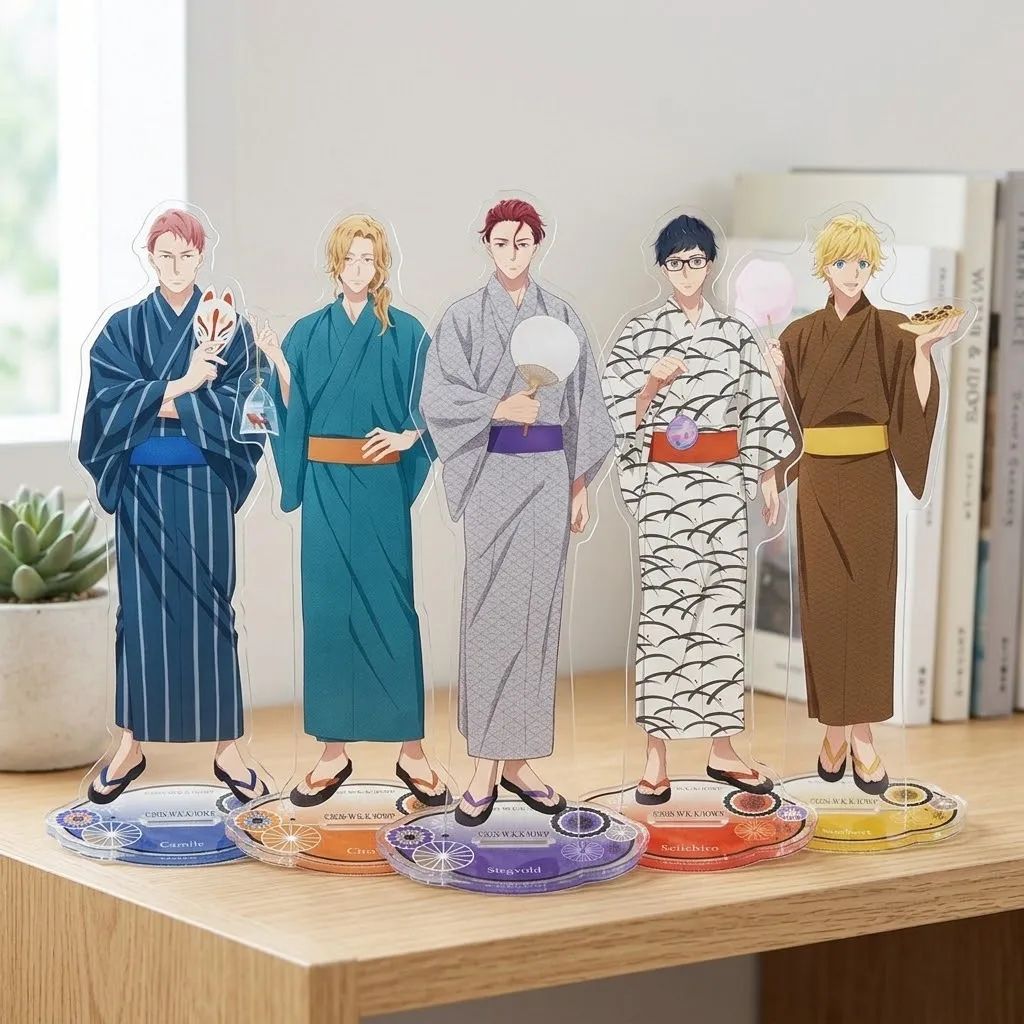 15cm Anime Isekai Office Worker Acrylic Stand Figure Kondou Aresh Model Plate Desk Decor Christmas Gifts Keychain