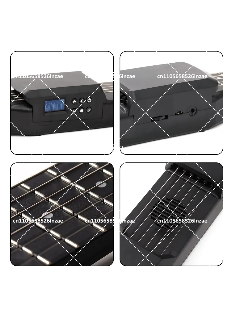 Mini Portable Electric Guitar Digital Practice Tool for Beginners, Small Travel Guitar Gift