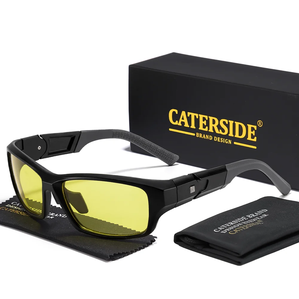 

CATERSIDE мужские спортивные поляризационные солнцезащитные очки для ПК двухцветные очки для ног индивидуальный дизайн женские уличные велосипедные очки UV400