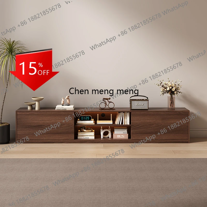 

Q181 Movies Drawers Tv Stands Wood Aesthetic Minimalist Designer Retro Tv Table Universal Storage Muebles Para Tv Italian Furnit