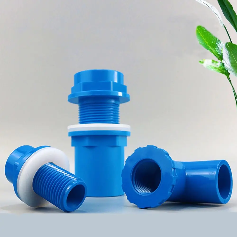 New 20~50mm Drainage Connector Waterproof PVC Pipe Straight Fitting Thread Fittings Drain Joint Aquarium