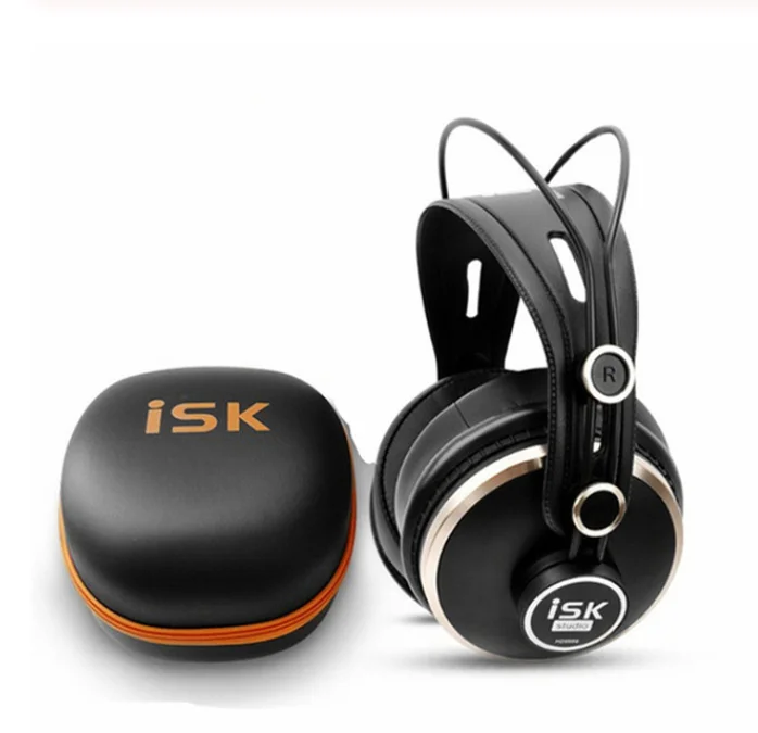 Original ISK HD9999 Pro HD Monitor Headphones Fully enclosed Monitoring Earphone DJ/Audio/Mixing/Recording Studio Headset