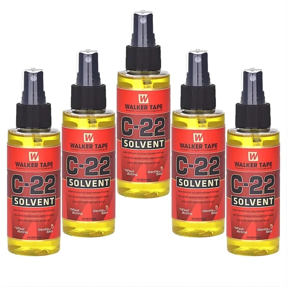 1/2 Bottles Wholesale Walker Tape C-22 Solvent Spray 4 Oz, Fast-Acting Adhesive Remover Lace Systems Tape in Hair Extensions