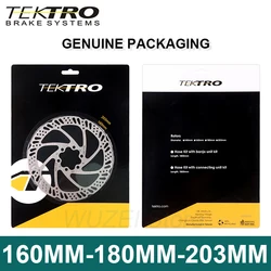 TEKTRO Bike Disc Rotor 160/180/203mm Mountain Bicycle Bike Hydraulic Disc Brake Rotors For MTB Road Foldable Cycling Accessories