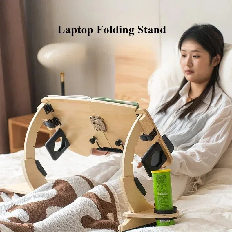 

Home Lazy Bed Dining Table Dormitory Study Folding Office Desk Multi Functional Notebook Learning Tool