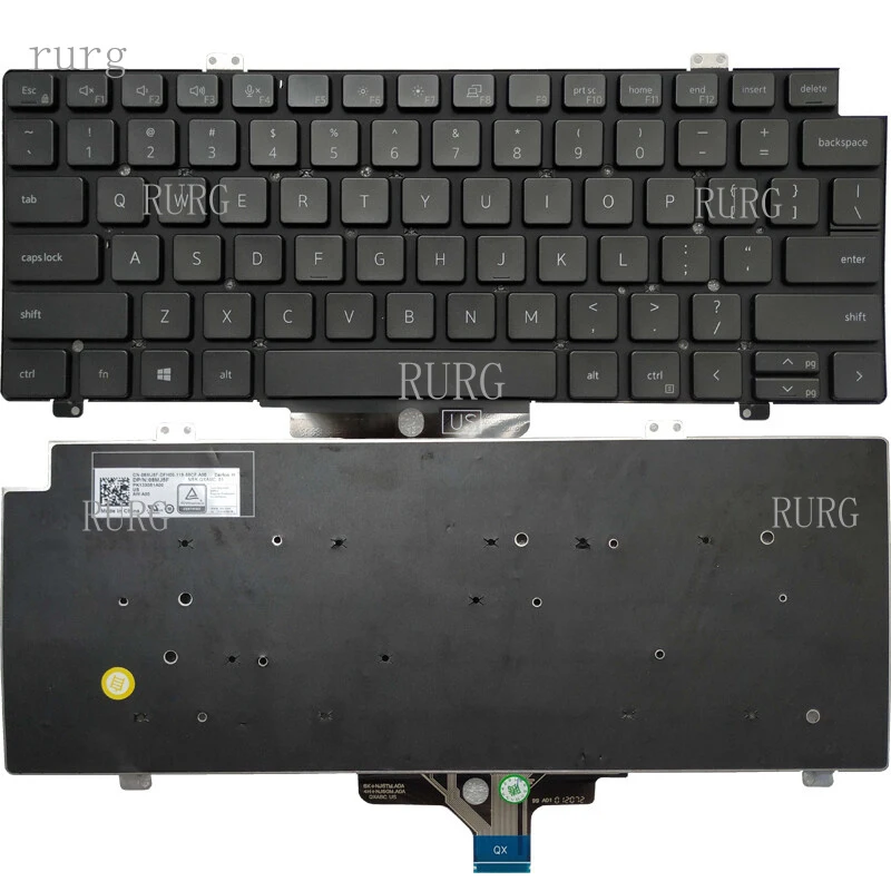 Teclado Novo LL+ para Dell Latitude 3440 3430 3450 (Layout EUA)