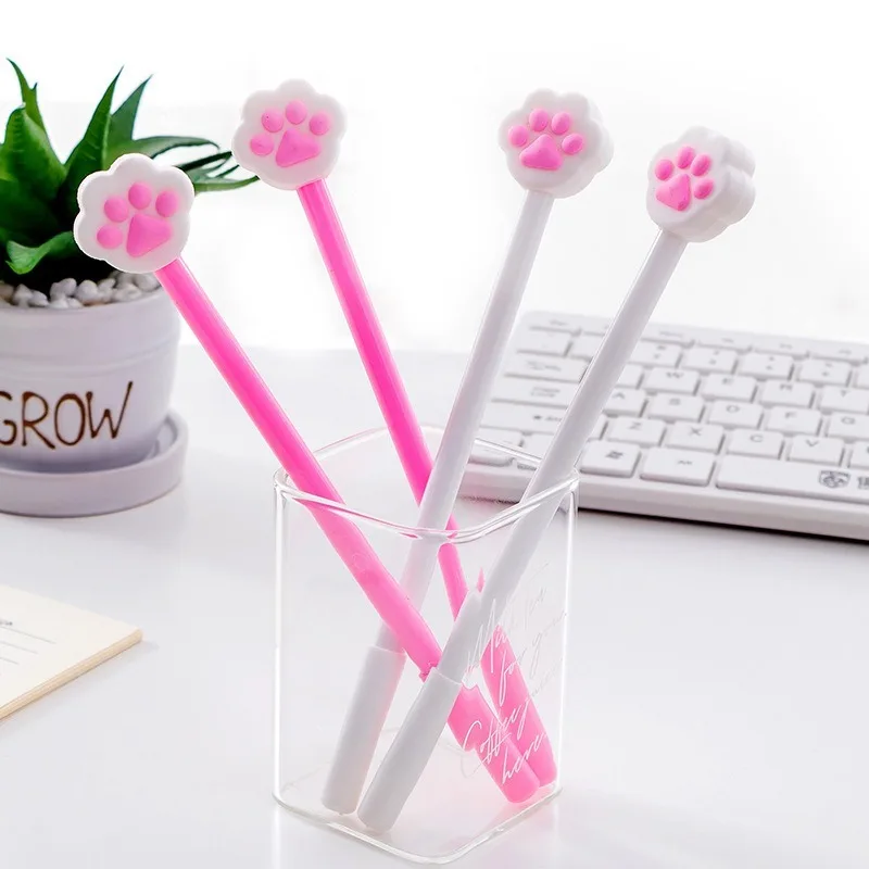Cat Paw Cute Cartoon 0.5mm Gel Pen Black Ink Pen Student Wholesale School Office Supplies Stationery Gift