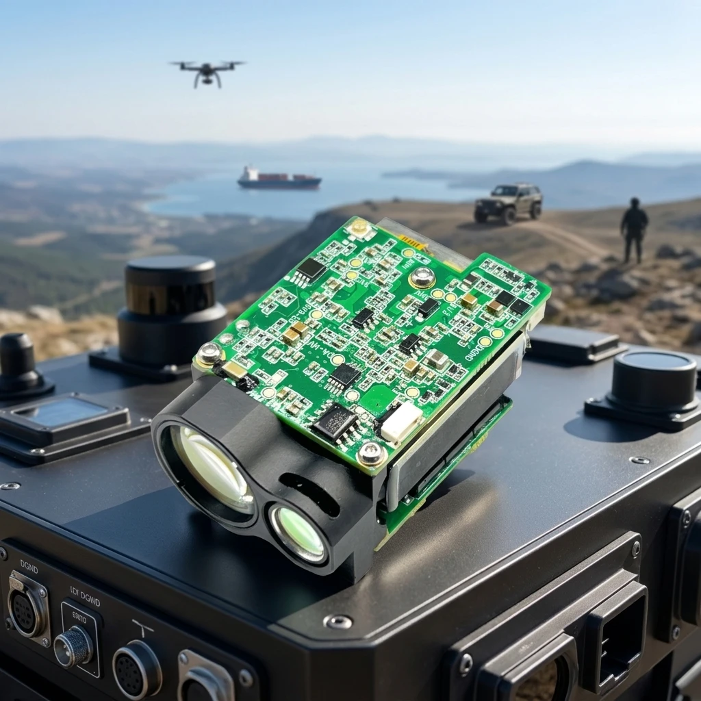 LRF6000 6km Long Range Laser Rangefinder Module Class 1 Eye Safe 1535nm Laser Distance Sensor