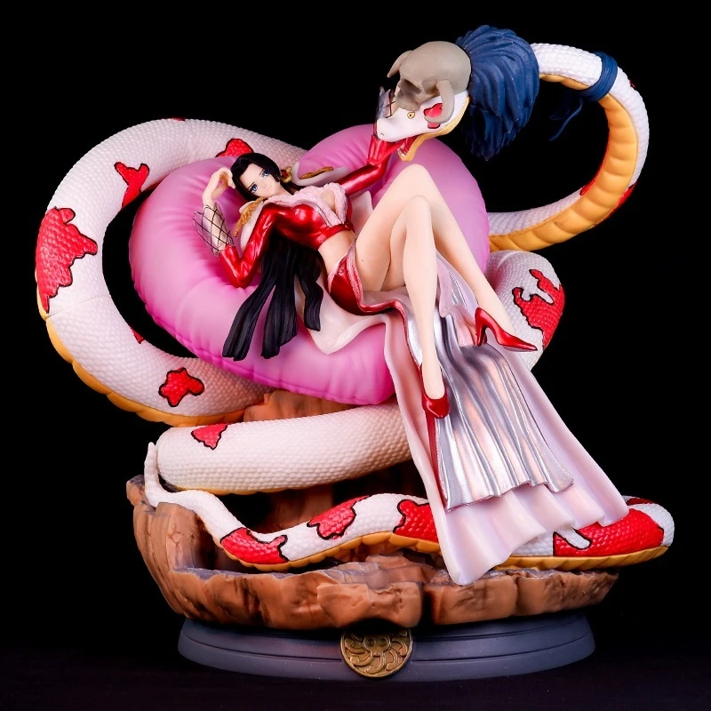 

One Piece Boa Hancock Figure Snake Princess Gk Statue Snake Pattern Pvc Resin Model Trendy Anime Collectible Decorative Toy Gift