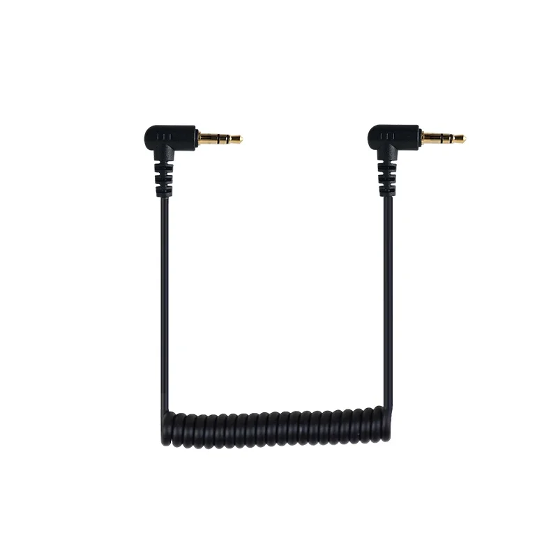 Canfon 3-section TRS Male Wireless Microphone Audio Connection Cable for Camera Recording Compatible with Rhode/Fontaine/Komak