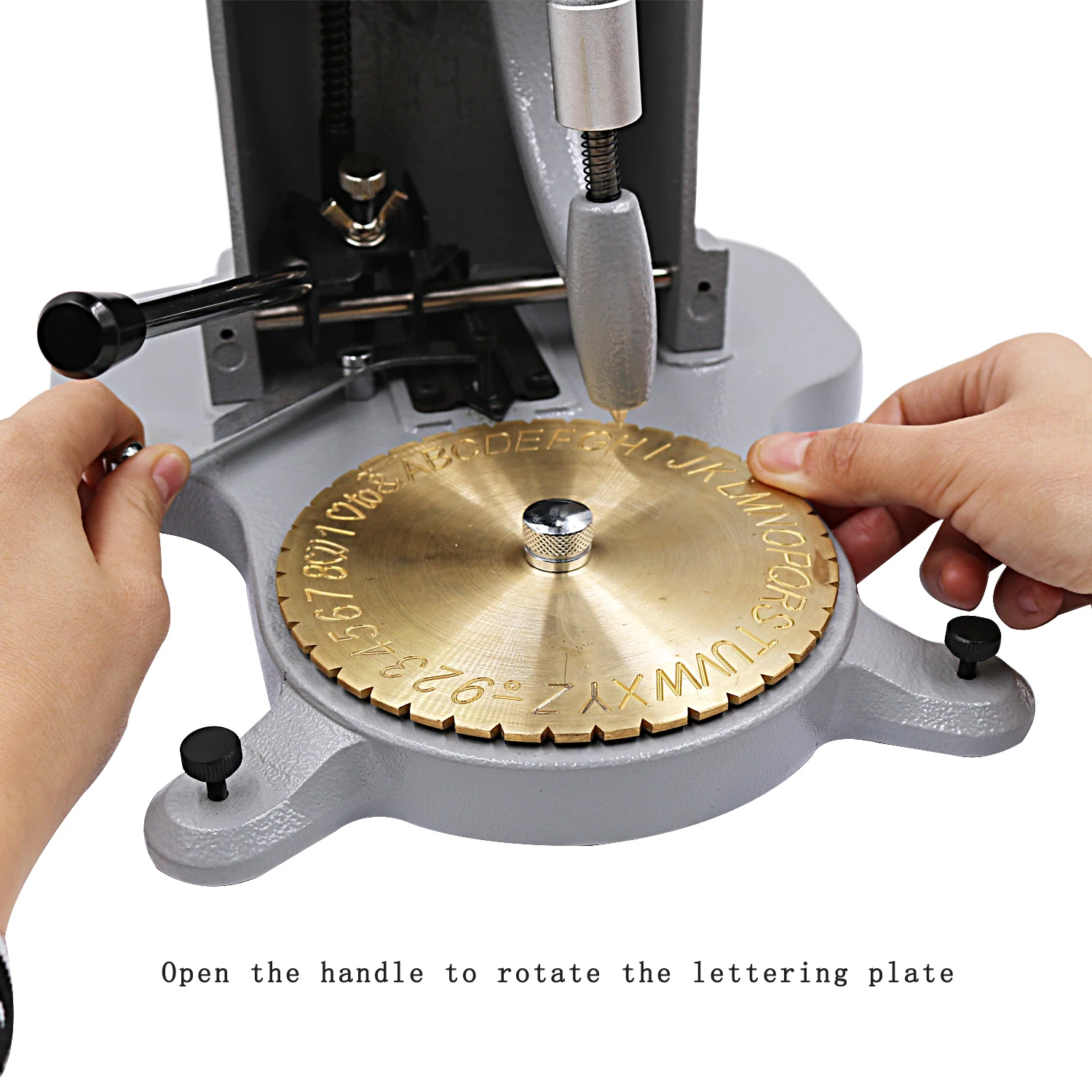 Ring Engraving Machine for Jewelry Inner Engraving Standard Letter Block Dial Plotter for Gold  Silver Rings DIY Jewelry Making