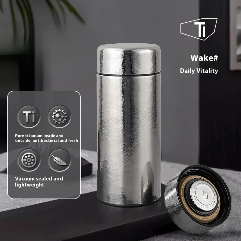 كوب معزول من التيتانيوم فاك 7 أونصة | كوب بجيب مزدوج الجدار | قسط للجنسين | خفيفة الوزن للاستخدام في الهواء الطلق واليومية #1